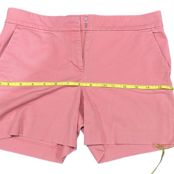 LOFT Pink Bermuda Shorts Tailored Cotton Blend - Picture 1 of 9